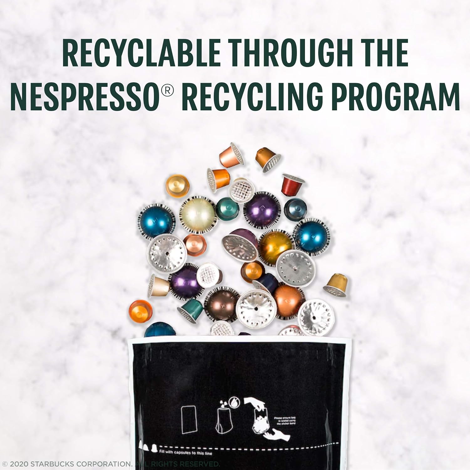 Starbucks by Nespresso Blonde Roast Veranda Blend Coffee (32-count single serve capsules, compatible with Nespresso Vertuo Line System) - Image 7